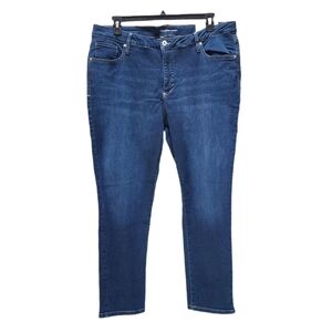Style & Co Jeans Slim Leg Mid-rise Stretch Women Plus Size 20W Blue